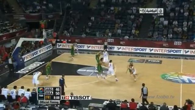 Argentina vs Brazil 2010 FIBA Basketball World Championship Round of 16 FULL GAME English смотреть онлайн