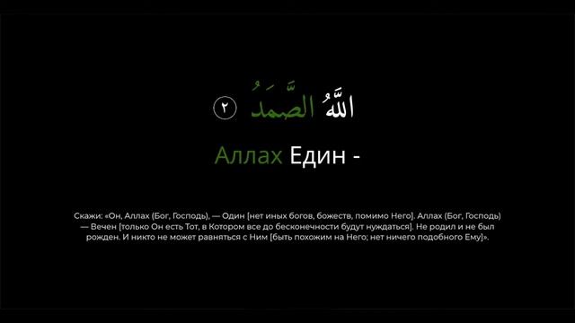 Сура аль-Ихлас