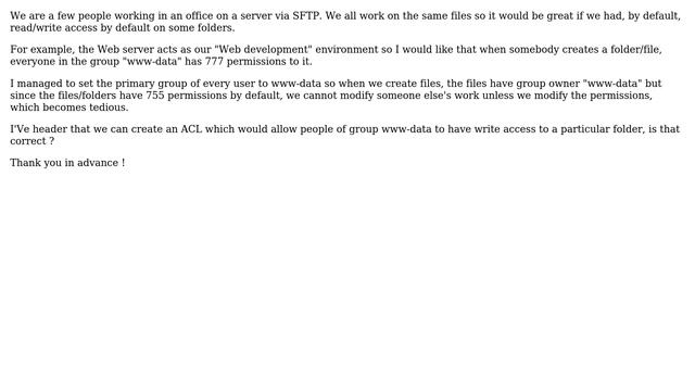 How to create an ACL list on Ubuntu? смотреть онлайн