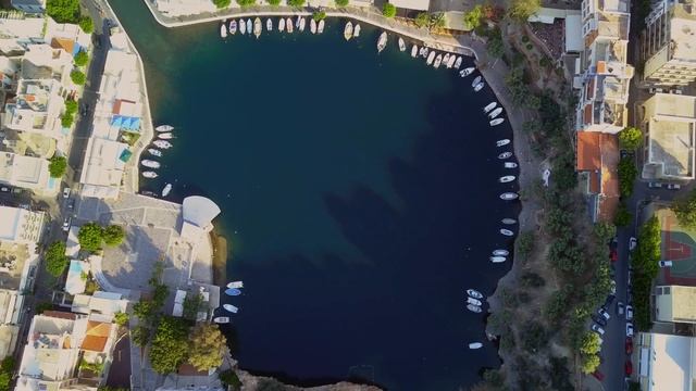 Lake Voulismeni. Video 4k from air смотреть онлайн
