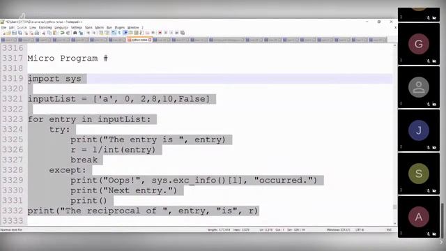 Python 3 in Tamil -28 - Exception Handling in Python Part 2 - Muthuramalingam - Payilagam смотреть онлайн