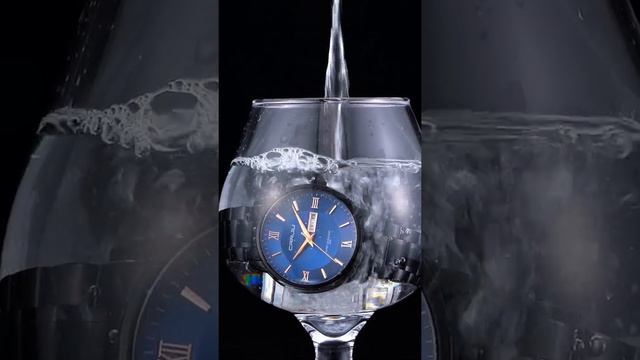 CRRJU top brand 3 bar waterproof alloy case men new Stainless Steel Wristwatch смотреть онлайн