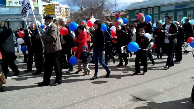 Первомайская демонстрация Кострома - 1 мая 2013 года смотреть онлайн