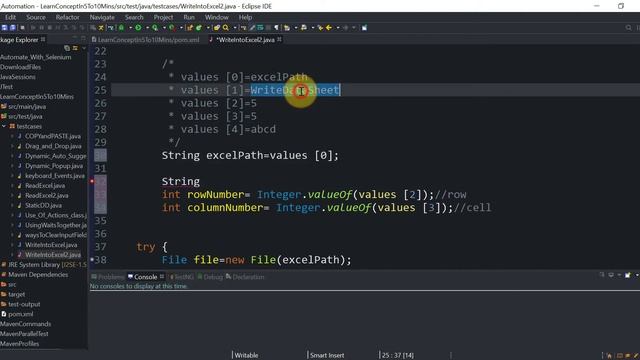 How to WRITE data into Excel file in Selenium using Apache POI with Java | Generic Method Version 2 смотреть онлайн