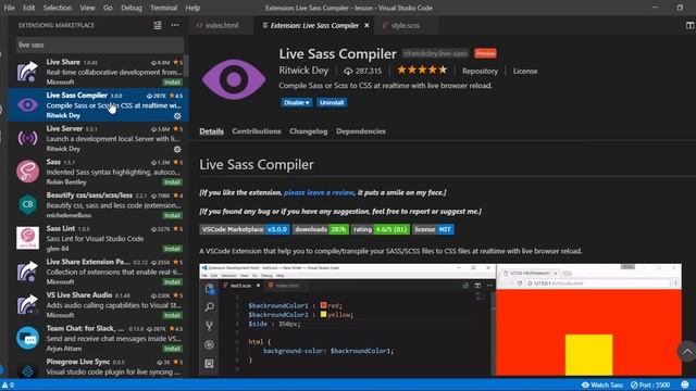 Bài 2 (Sử dụng SCSS) #2 - Tạo project và cài thêm tool cho visual code (Hướng dẫn lập trình) смотреть онлайн