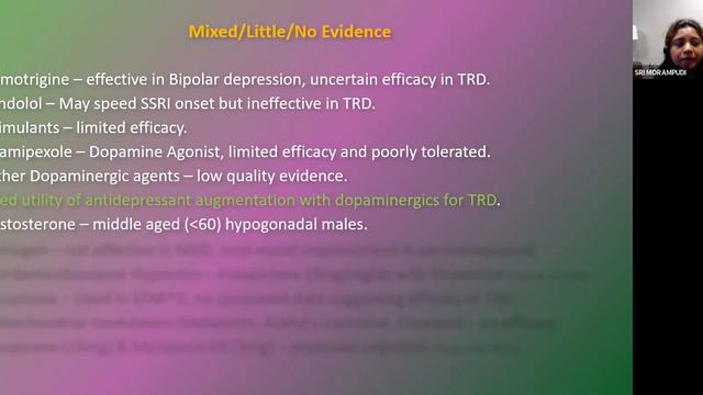 "Treatment Resistant Depression (TRD) --- An Update", Sri Pallavi Morampudi, MD смотреть онлайн
