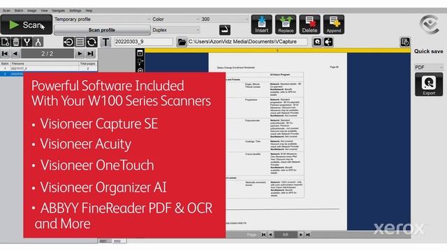 Xerox W110 & Xerox W130 Production Scanners - Performance, flexibility & outstanding value смотреть онлайн