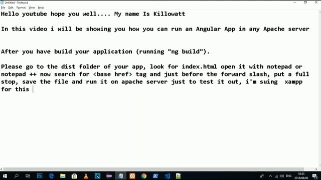 run angular app on apache server 2018 смотреть онлайн
