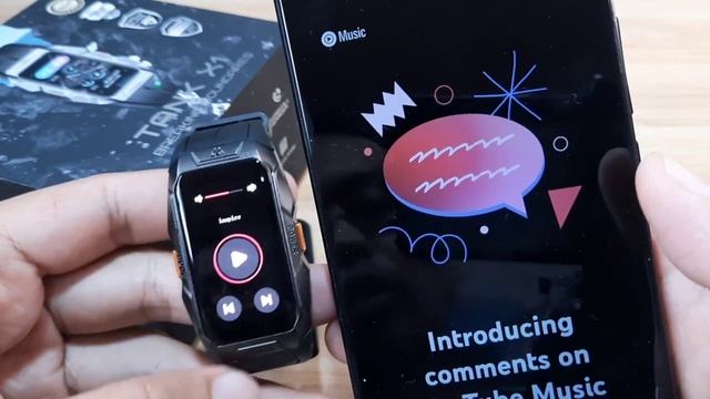 Kospet Tank X1 - Music Control, Works with Youtube Music, Spotify, Youtube, and Music Player смотреть онлайн