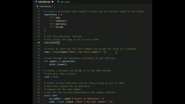 creating a SIMPLE CALCULATOR ~ Python Project Ideas 007 смотреть онлайн