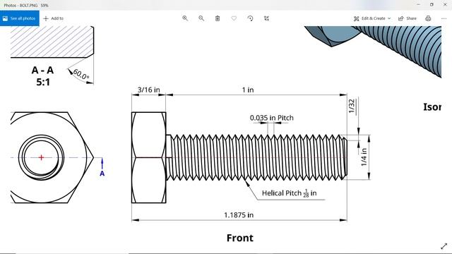 How to make Bolt in Onshape смотреть онлайн