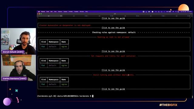 Policy Enforcement of Kubernetes Best Practices by Carlos Santana & Doruk Ozturk - The Big Fix 2023 смотреть онлайн