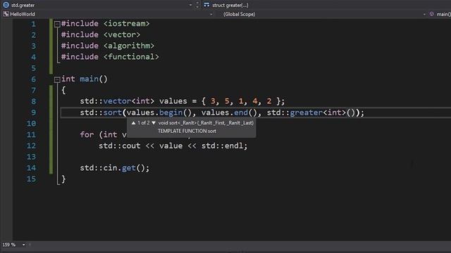 Sorting in C++ смотреть онлайн