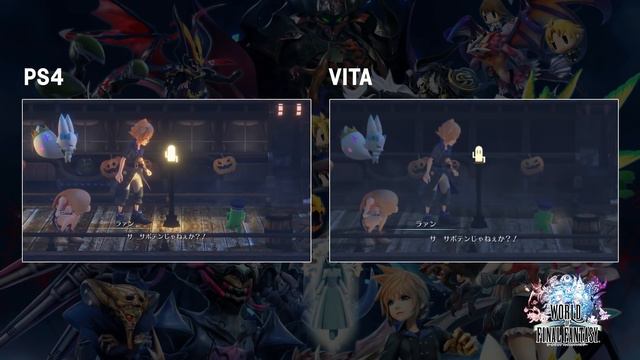 World of Final Fantasy - PS4 VS VITA Gameplay Graphics Comparison смотреть онлайн