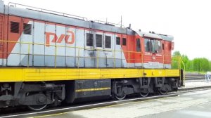 Звук  запуска ЧМЭ3-3853 на станции Сыктывкар.