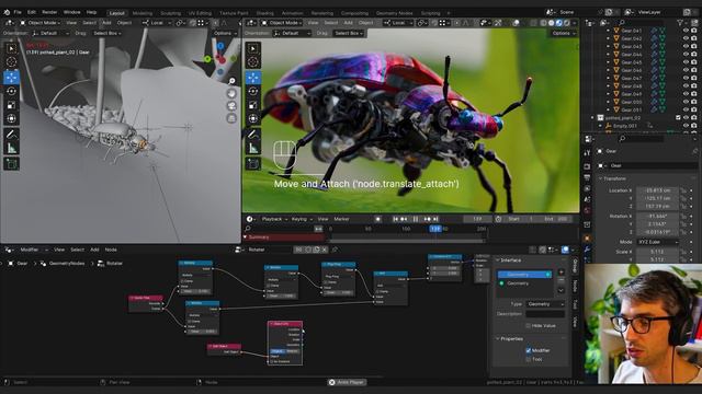 Procedural Animation With Geometry Nodes Blender Tutorial смотреть онлайн