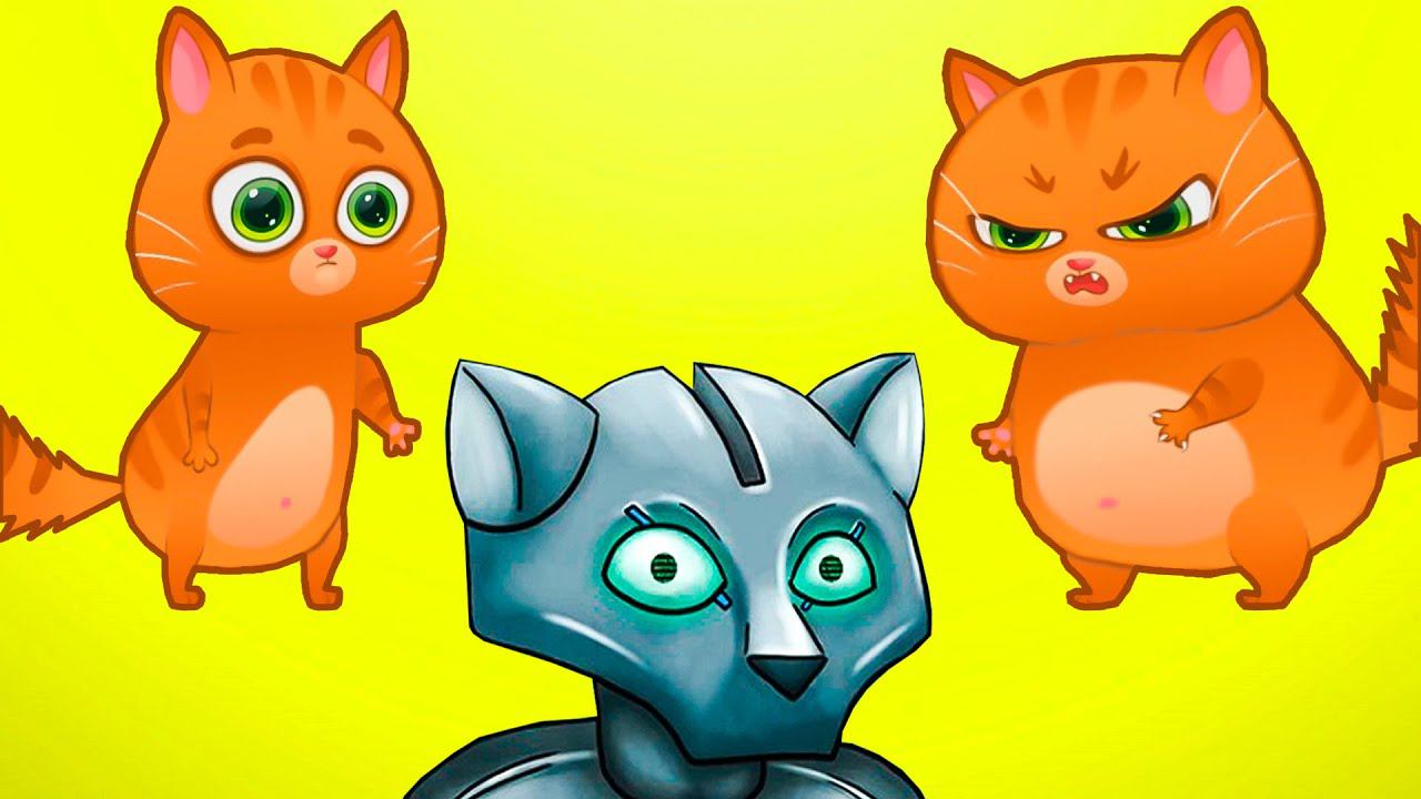 Суровый КОТИК БУБУ #102. ХУДОЙ и ТОЛСТЫЙ котенок. Мультик ИГРА про котят на Игрули TV смотреть онлайн