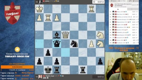 ТИТУЛЬНЫЙ ВТОРНИК с МАГНУСОМ КАРЛСЕНОМ!! Шахматы & Сергей Жигалко. На Chess.com & Lichess.org