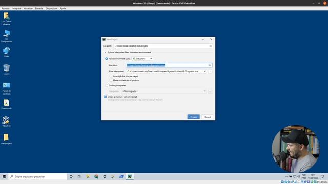 Python + PyCharm - criando seu ambiente virtual смотреть онлайн