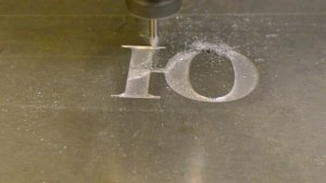 Гравировка металла (дюрали) на фрезерном станке с ЧПУ (CNC metal engraving)