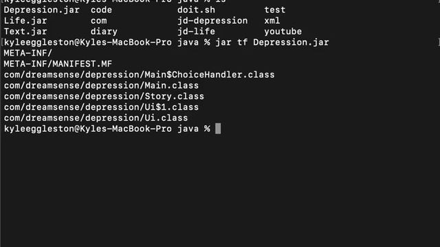 Java | Listing Contents Of A Jar File