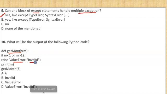 MCQs on Exception Handling in Python | CUET-CS/IP | Domain-CS /IP | Section-A & B1 | CUET 2023 смотреть онлайн