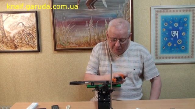Немецкий шеф нож от Рёнделл - заточка алмазами. смотреть онлайн