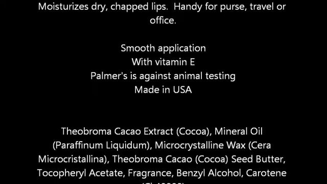 Palmer's Cocoa Butter Formula Swivel Stick смотреть онлайн