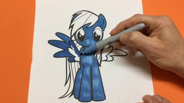 Lets Color My Little Pony Rainbow Dash Coloring In MLP Rainbow Dash смотреть онлайн