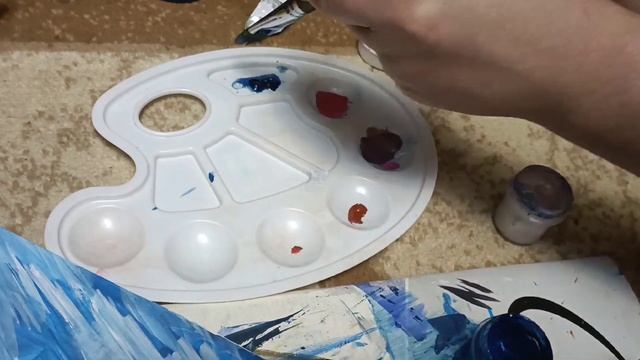 ~Картина~красками"Танец под дождем-счастье" смотреть онлайн