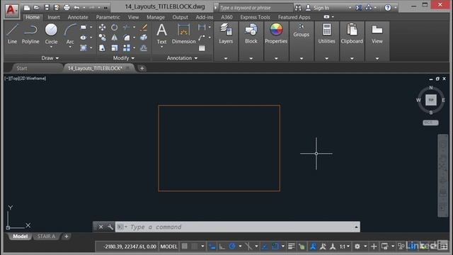 Autocad 2018 - (Part 4) Adding a title block Part 1 смотреть онлайн