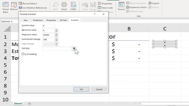 Using Spin Buttons in Excel смотреть онлайн
