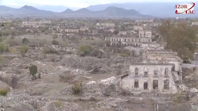 Агдам – разграбленный, разрушенный город