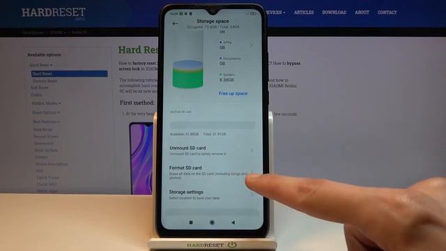 How to Format SD Card in XIAOMI Redmi 9C – Erase Memory Card смотреть онлайн