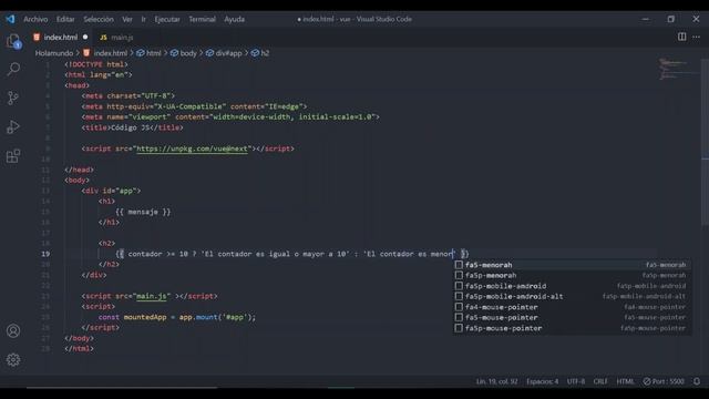 Renderizar Datos de Forma Declarativa | TUTORIAL Vue.js ???? смотреть онлайн