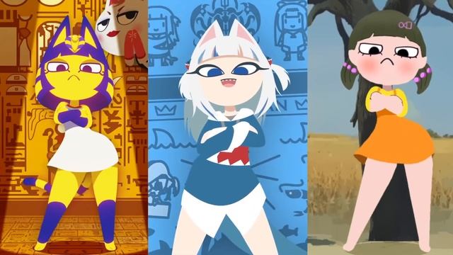 Ankha Vs Gura Vs Squid Game Dance Battle #squid game #ankha #gura смотреть онлайн