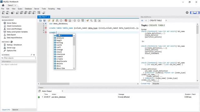 #3 - Creating a table in MySQL Workbench смотреть онлайн