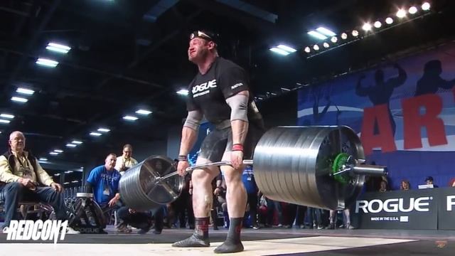 Mikhail Shivlyakov bloody 426kg/940lbs Deadlift at Arnold Strongman Classic 2018 смотреть онлайн