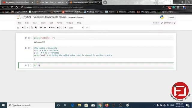 Lec-3: Variables,Comments and if else block | Programming Logic using Python смотреть онлайн