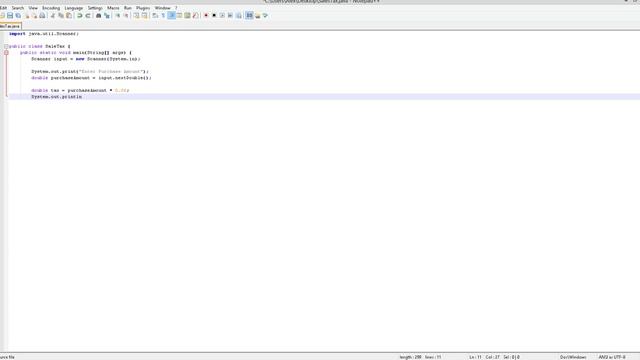 How to make a Java program Calculating SalesTax смотреть онлайн