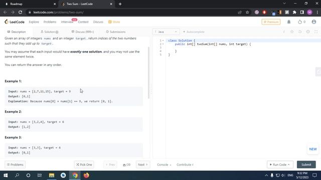 1. Two Sum LeetCode Conceptually + Java смотреть онлайн