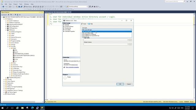 SQL Server Database User Management смотреть онлайн