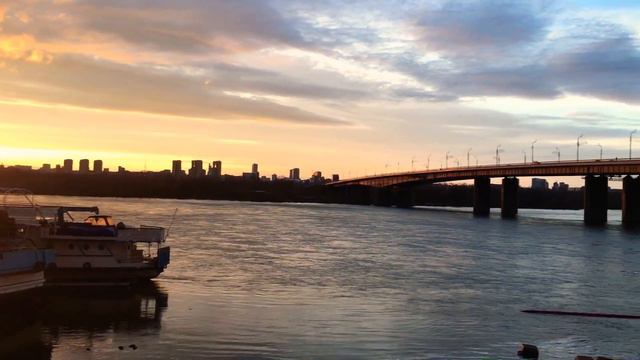 Панорама закат набережная Красноярск 26.04.18 смотреть онлайн