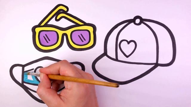 How to draw a hat, glasses and mask / Как нарисовать шляпу, очки и маску / Draw Toy TV смотреть онлайн