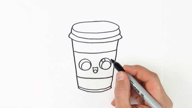 How to Draw Coffee Drink Cute and Easy смотреть онлайн