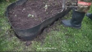 БОРДЮРНАЯ ЛЕНТА для грядок, клумб и газона. Установка бордюрной ленты для грядок.mp4