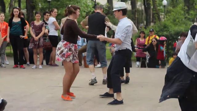 Буги-вуги OpenAir 27 мая 2012, Москва. Лена-Саша