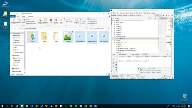 4-PyQt5 Library Project add icon and pyuic5 pyrcc5 convert(icon ekleme ve pyuic5 pyrcc5 donusum) смотреть онлайн
