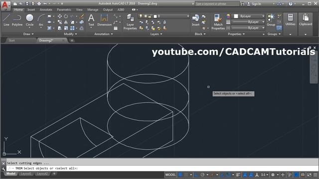 AutoCAD 2018 Isometric Drawing Tutorial смотреть онлайн