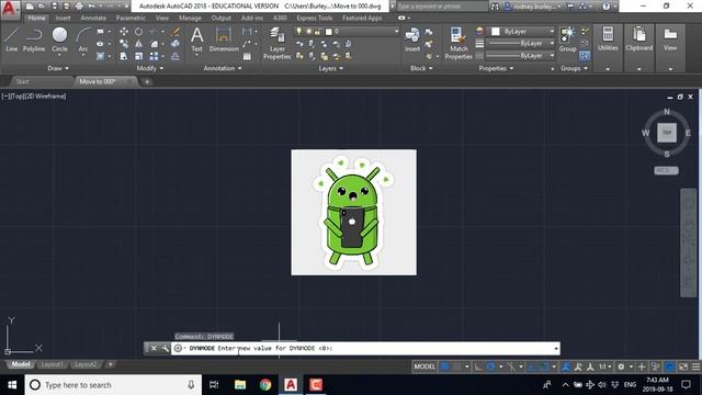 AutoCad move geometry to 0,0,0 Origin смотреть онлайн